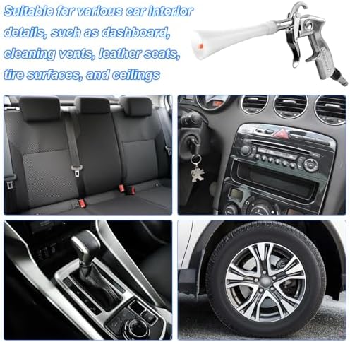 QZQUFJ Air Compressor for Car Detailing Detailing Tool, High Pressure Air Gun Dry Cleaning Tool Kit, Air Gun, Car Clean Gun, Cleaning Gun, for Car Dry Cleaning - Image 4