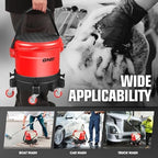 DNA MOTORING 5 Gallon Washing System Includes 15.5L Bucket, Filtration System Insert, Five Castor, Bucket Dolly, Mobile Detailing Station for Car Wash, Red, TOOLS-00602 - Image 6