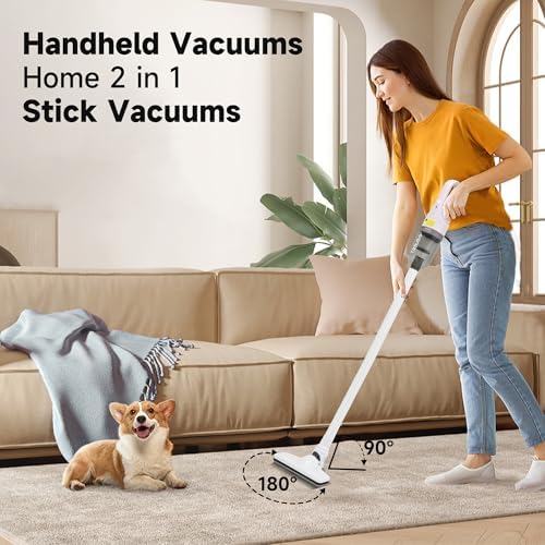 Handheld Vacuum Cleaner,6 in 1 Corded Stick Vacuum Cleaner（Green - Image 3