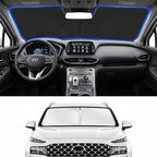 Custom Fit Windshield Sun Shade for Hyundai Santa Fe 2019-2023 by Unknown
