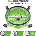 LidoDola 14'' Pressure Washer Surface Cleaner Green, Power Washer Accessory - Image 4