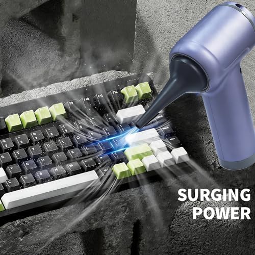 Portable Car Vacuum Cordless,2-in-1 Blow Suction Handheld Cleaner with Multi-Nozzles, Rechargeable Mini Vacuum for Car, Home, Office, Pet Hair, Sofa, Keyboard. - Image 7