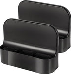 Heart Horse 2Pcs Cup Holder Portable Multifunction Vehicle Seat Cup Cell Phone Drinks Holder Box Car Interior Organizer (Black) - Image 4
