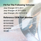 Windshield Washer Hose Jet fluid Spray Nozzles repair kit Compatible with 2013-2019 Wrangler JK JKU, 2013-2017 Jeep Wrangler Replaces 68197414AB, 68164356AB Windshield Washer Hose - Image 5