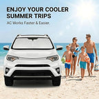 Custom Fit Windshield Sun Shade for Toyota RAV4 2013-2018, Double Layer 280T Front Window Shade, Foldable UV Blocking Sun Visor, Summer Car Accessory - Image 4