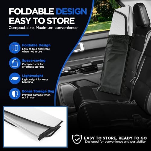 MAIKER Windshield Sunshade Compatible with Chevrolet Equinox 2018-2024 - Image 4
