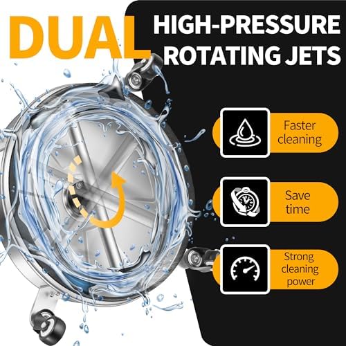 LidoDola 16'' Pressure Washer Surface Cleaner, Power Washer Accessory - Image 3