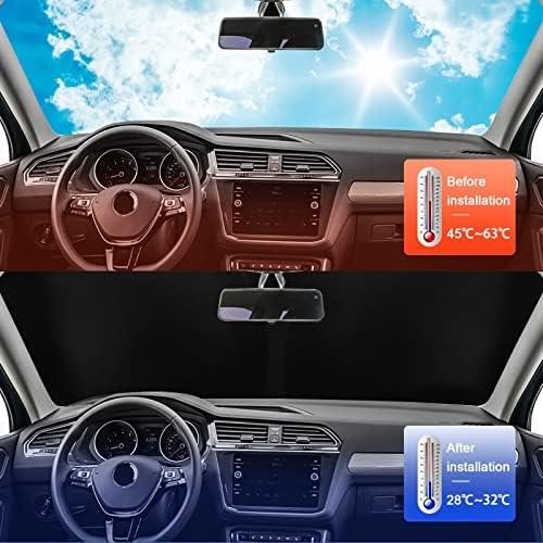 6 Layers Windshield Sun Shade for BMW 5 Series 2018-2024 - Image 5