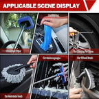 56Pcs Car Wash Cleaning Kit with Foam Gun, Car Wash Brush with Long Handle, Car Detailing Kit, Car Wheel Brush for Car Cleaning Supplies, Adjustable Hose Wash Sprayer-Quick Connector to Any Hose - Image 6
