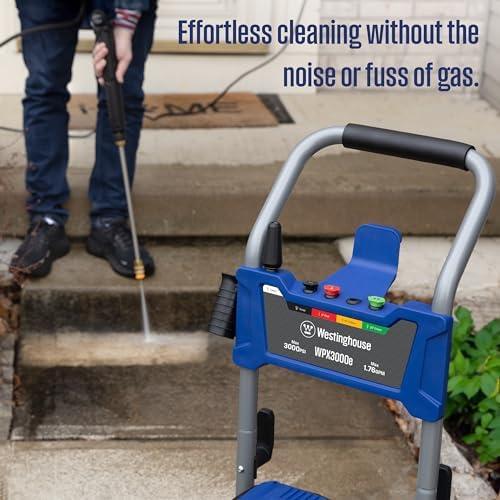 Westinghouse WPX3000e Electric Pressure Washer, 3000 Max PSI and 1.76 Max GPM, Induction Motor, Onboard Soap Tank, Spray Gun and Wand, 5 Nozzle Set, for Cars/Fences/Driveways/Homes/Patios/Furniture - Image 5