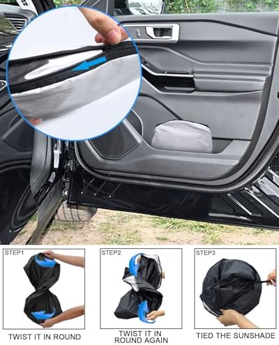 Foldable Front Windshield Sunshade fit for Ford Explorer 2020-2026 - Image 4