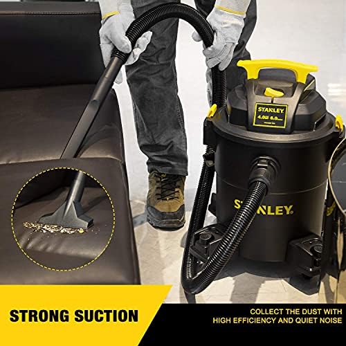 Stanley - SL18116P Wet/Dry Vacuum, 6 Gallon, 4 Horsepower Black - Image 6