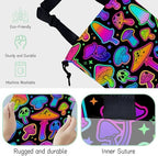 Bright Mushrooms Car Garbage Bag,Colorful Mushroom Waterproof Small Car Trash Bag Hanging Back of Seat,Drawstring Hanging Car Trash Bag with Adjustable Buckle for Car Accessories - Image 3