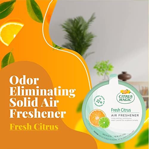 Citrus Magic Solid Air Fresheners, Fresh Citrus, 8 Ounce, Pack of 2 - Image 2