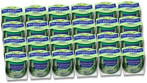 Auto Dynasty Pack of 24 My Shaldan Japanese Car Cup-Holder Natural Air Freshener Cans (Lime Scented) by AutoDynasty