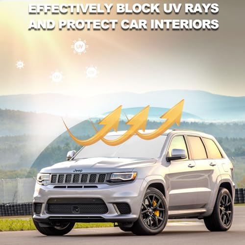 Foldable Front Windshield Sunshade fit for Jeep Grand Cherokee 2014-2026 - Image 6