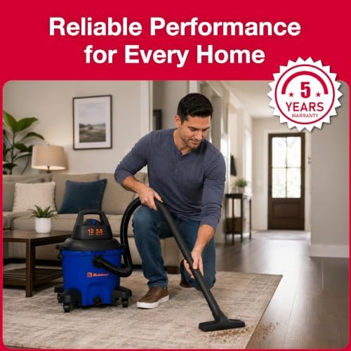 Koblenz WD-12 L4 Wet Dry Vacuum Cleaner, 12 Gallon 5.5 PHP - Image 4