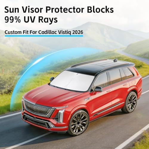 Windshield Sun Shade for Cadillac Vistiq 2026 Sunshade - Image 2