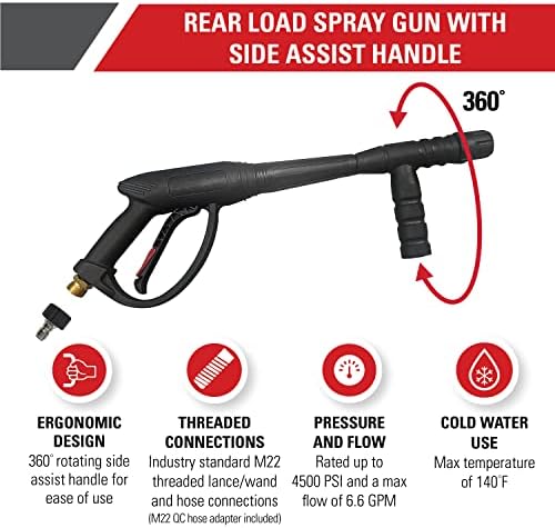Simpson 4500 PSI Pressure Washer Gun, Cold Water, Universal Fit, 80148 - Image 2