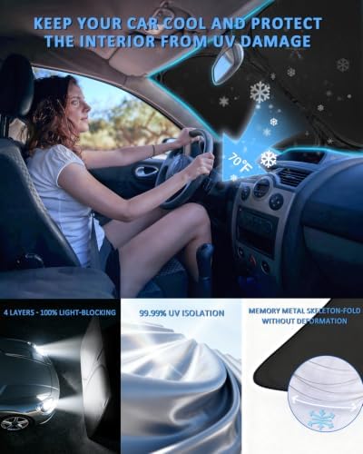 Sun Shade Windshield Cover for Hyundai Palisade 2020-2024 2025 2026 - Image 4