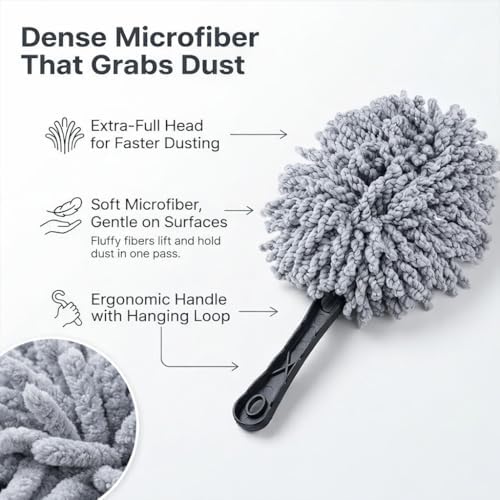 10-Piece Car Interior Cleaning Kit Boar Hair Vent Detailing Set - Image 4