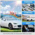 Custom Fit Windshield Sun Shade for Mazda MX-5 Miata Convertible 2016-2026 - Image 6