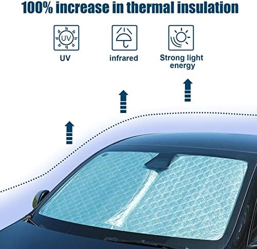 6 Layers Front Windshield Sun Shade for Toyota Tacoma 2016-2023 - Image 4