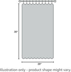 RYB HOME Cafe Blackout Curtains 30 inch Length, Short Window Curtain Tiers | Light UV Heat Blocking,Energy Saving,Privacy ,For Basement Bathroom Kitchen Window,W29 x L30,Chocolate Brown,2 Panels - Image 6