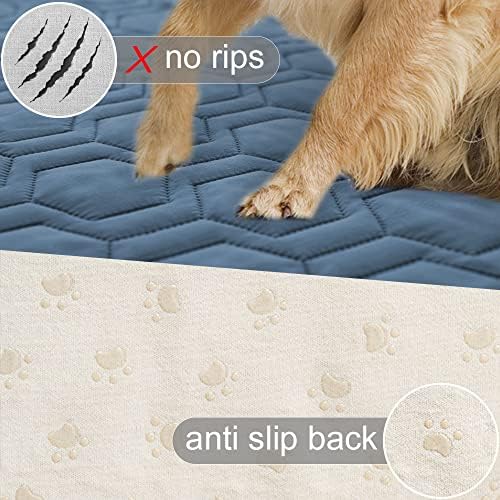 Waterproof Blanket Couch Cover for Dogs Non-Slip Pet Sofa Protector | Tcksstex Non-slip waterproof couch cover scratch resistant machine washable protects sofa bed car（30x70- Navy Blue） - Image 3
