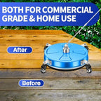LidoDola 16'' Pressure Washer Surface Cleaner Blue, Power Washer Accessory - Image 6