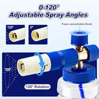 REALYOU Foam Cannon, Foam Cannon for Pressure Washer with 1/4 Inch Quick Connector, Additional 1.1mm Orifice Nozzle and 1L Bottle - Image 2