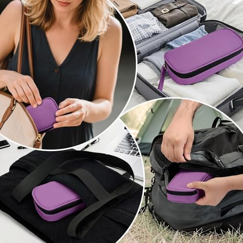 apollo walker Insulin Cooler Travel Case with Ice Packs and Insulation | TSA Approved Includes 2 x 90g ice packs for 9-hour cooling insulin pens & syringes for Diabetics to Carry (Purple) - Image 6