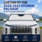 Custom Fit Windshield Sun Shade for Hyundai Palisade 2020-2026 - Image 2