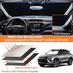Foldable Front Windshield Sunshade fit for Chevrolet Trailblazer 2021-2026 - Image 6