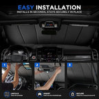 MAIKER OFF ROAD Windshield Sunshade Compatible with Ram 1500 2019-2025 - Image 5