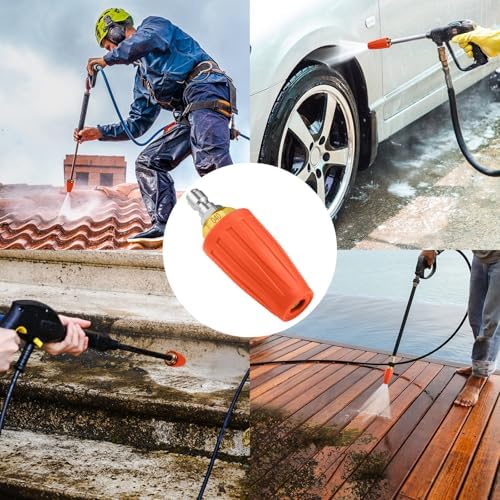 Turbo Nozzle Pressure Washer, 4000 PSI Max Orange Rotating Nozzle - Image 7