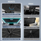 INSAUTO Custom Fit Windshield Sun Shade Umbrella for Mazda CX-5 2017-2025, Easy Fold & Store, Comes with Bag, UV & Heat Reflective, Keeps Your Car Cool - Image 5