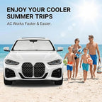 for BMW 4 Series Windshield Sun Shade 2021-2025, Front Window UV Blocking Sun Visor for 430i 440i i4 M4 330i, Custom Fit Foldable Car Sunshade Accessory - Image 4