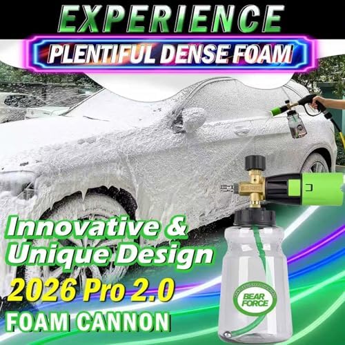 BEAR FORCE Innovative Brass Foam Cannon Pro+ for Pressure Washer, Car Wash - Image 2