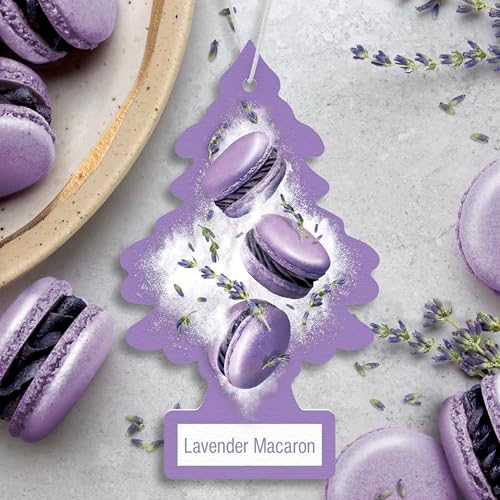 LITTLE TREES Car Air Freshener | Hanging Tree Provides Long Lasting Scent for Auto and Home | 24 Air Fresheners |Lavender Macaron - Image 3
