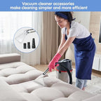 Universal Clear Vacuum Extraction Accessory with 1-1/4“,1-7/8” and 2-1/2” Adapter,Compatible with All Shop Vac Extractor,Wet Dry Vacuum Cleaner Attachments for Upholstery,Carpet Cleaning,Car Detailing - Image 2