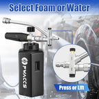 PWACCS Pressure Washer Foam Cannon Dual Connector, Adjustable Foam Blaster - Image 2