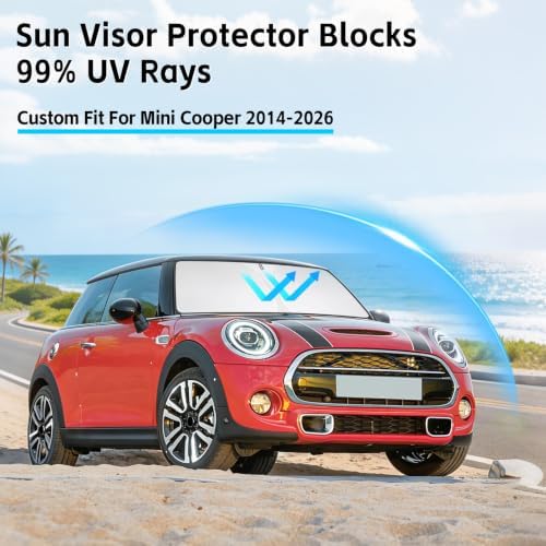 Windshield Sun Shade for Mini Cooper F55 2014-2026 Sunshade - Image 2