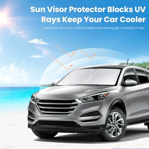 Windshield Sunshade for Hyundai Tucson 2016 2017 2018 2019 2020 2021 Shades - Image 5