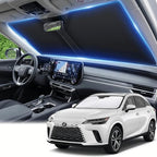 Custom Fit Windshield Sun Shade for Lexus RX 2023-2026, Double Layer 280T for RX 350, RX 350 F Sport, RX 350L Front Window Visor, Foldable UV Ray Blocker, Summer Car Accessories Must-Have by AuyNeas
