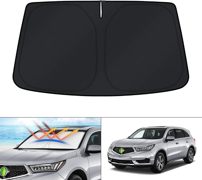 KUST Windshield Sun Shade for Acura MDX 2014-2018 2019 2020 Window Accessories Sunshade Sun Visor Protector Foldable Block UV Rays by KUST