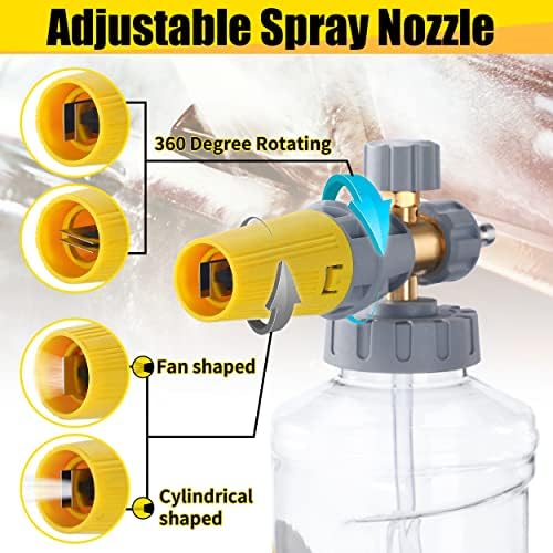Tool Daily Foam Cannon with Short Pressure Washer Gun, 1.5 Liter - Image 4
