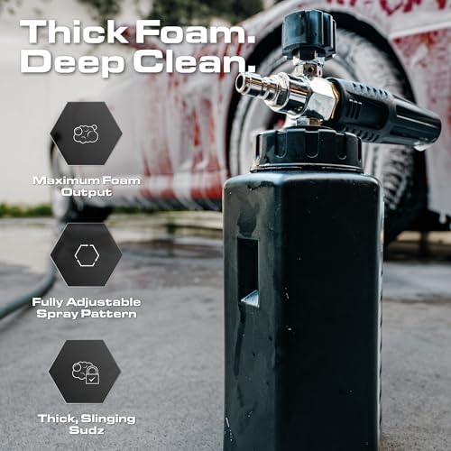 Blackline Foam Cannon PRO for Pressure Washers, 1/4" Quick Connect, Thick - Image 2