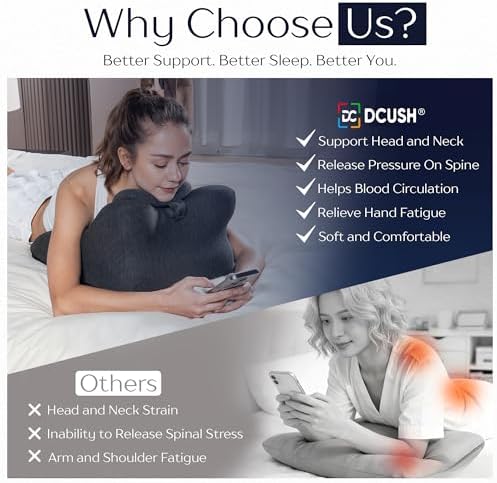 Ergonomic Contoured Couples Intimacy Memory Foam Pillow with Removable Headrest, 27° Angled Support for Neck and Waist, Massages, Reading, Relaxing & Leg Elevation, Removable Washable Cover - Image 2
