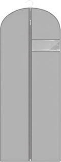 Dress Bags for Gowns Long, 60'' Garment Bags for Hanging Clothes, Suit Bag Cover for Storage and Travel (Grey) by LXLOVESMEggRings